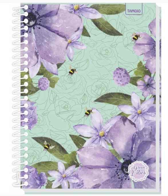 CADERNO 10X1 GREEN VIBES